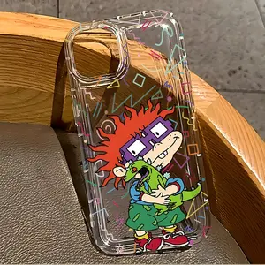 Cartoon Cute Boy Shockproof Smartphone Cover - Soft TPU Back Protection Accessory with Shock-Absorbing Airbags for iPhone 11,12,13,14,15,16 Series (Pro,Max,Mini) & 7,8 Plus, XR, XS Devices,summerwins summerwins