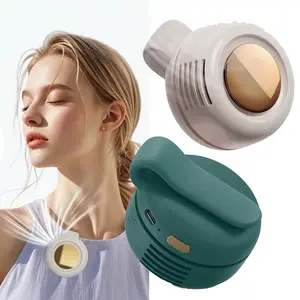 Portable Silent Mini Bladeless Electric Fan Adjustable 3-speed Waist Fans Rechargeable Personal Fan USB Protection Perfect Gift for Outdoor Travel