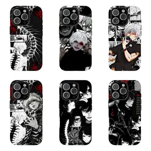 Dark Aesthetic T0kyo Ghoul Kaneki-Ken Phone Case Tredny Anime Tough Phone Cover Perfect Gift for Anime Fans Her Him Compatible for iPhone 11 12 13 14 15 16 17 Pro Max Plus Air Mini Emo Otaku Core Action Graphic Ultimate Outer Frame