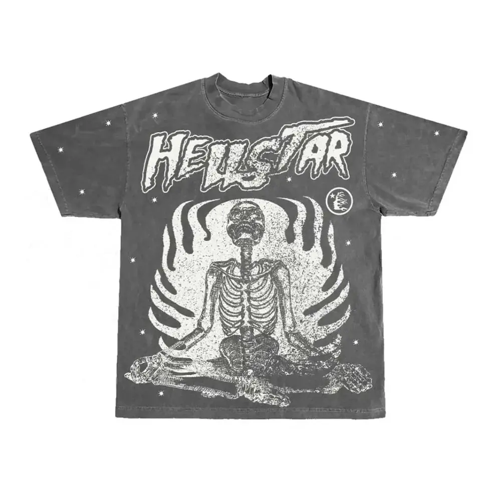 Hellstar 'Inner Peace' Grey Tee
