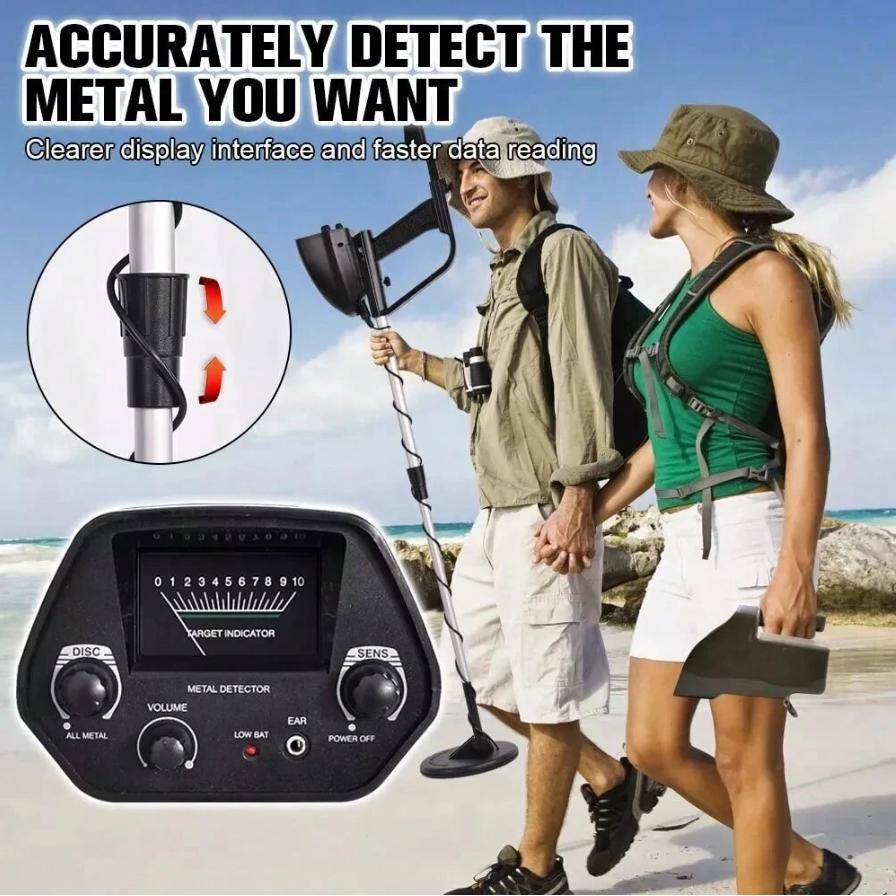 LCD Metal Detectors Golden Digger Deep Sensitive Hunter Coil Searcher Waterproof Metal Detector for Adults