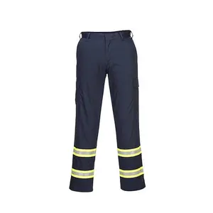 F127 Mens Modern Reflective Iona Extra Work Pants Navy, 46