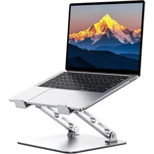 Rotatable Laptop Stand for Desk Adjustable Height, Ergonomic Laptop Riser Holder with Dual-bar Support, Portable Computer Notebook Stand for MacBook Air Pro(10-16"), Gifts for Men/Dad
