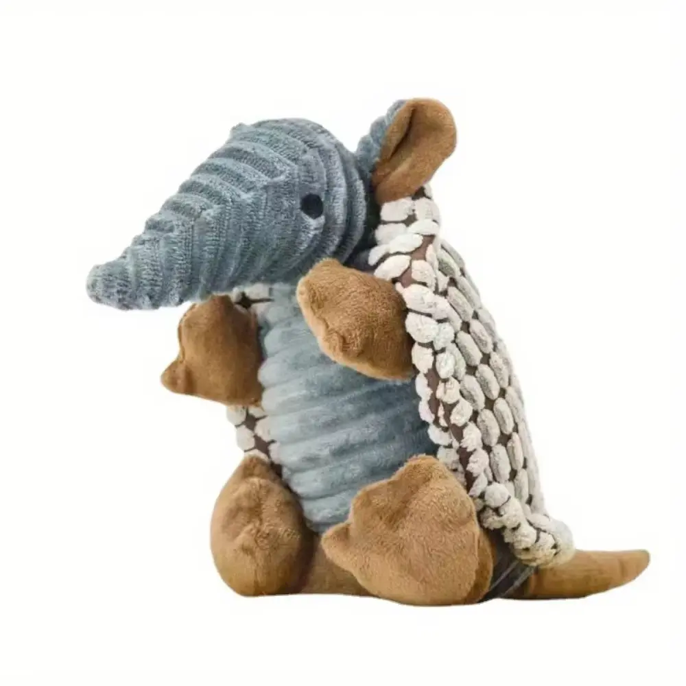 Pet Pangolin Design Vocal Bite Durable Chew and Teeth Grinding Teeth Cleaning for Dogs and Cats Squeaky Plush Toy