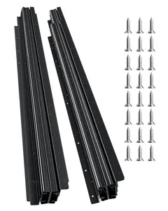 Undermount Drawer Slides 40 Inch Under Stair Cabinet Rails 260 LB Load - Heavy Duty Full Extension Ball Bearing Slides with Soft Close, Easy Install for Kitchen Cabinets, Closet Drawers, Vanities, and Industrial Furniture