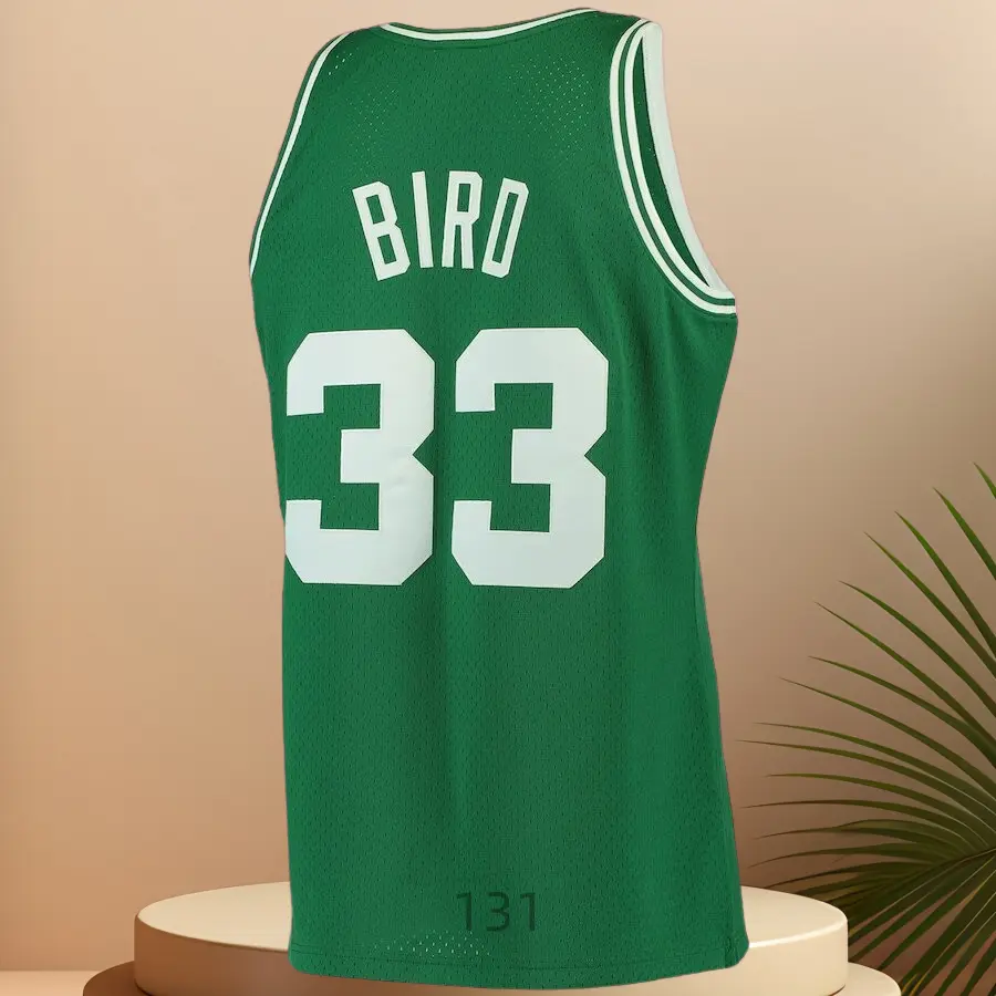 Larry Bird Men's Classic-Design Sleeveless stitched Retro Basketball Jerseys Kelly Green shirt
