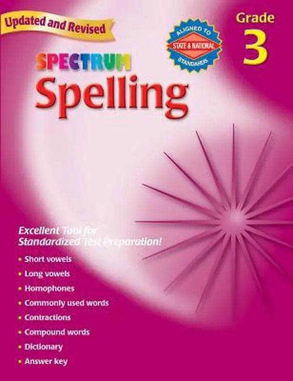 USED Book - Spelling, Grade 3 (Spectrum) by Spectrum (Paperback) - english
