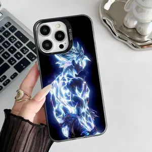 Anime Ball G-Goku Phone Case IMD Phone Case For iPhone 17 Air 16 15 14 13 12 11 Pro Max Plus  Color Silver Cover
