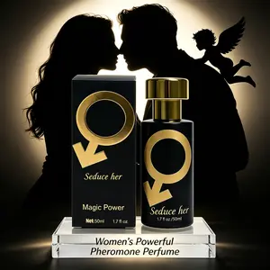 Men's Pheromone Perfume, Infused with Pheromone Formula, Long Lasting Floral Fruity Woody Scent, Designed for Her to Make Her Addicted to You & Share a Wild Night, Gift for President's Day & Veterans Day 50ml