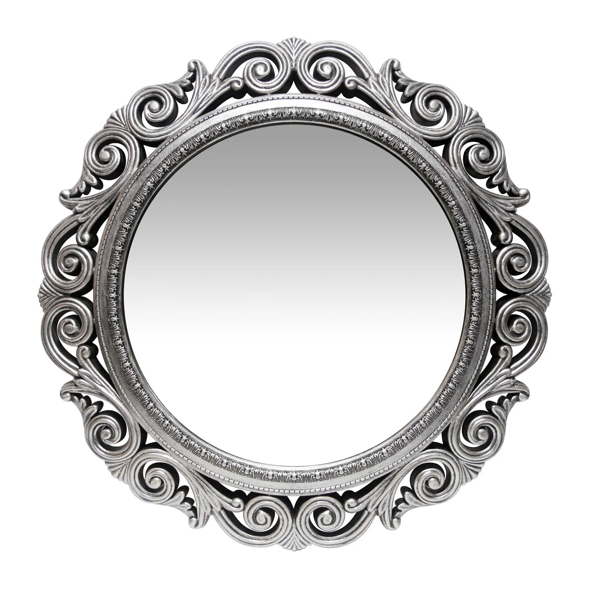 Infinity Instruments Antique-Look Silver Wall M irror, 22.5"