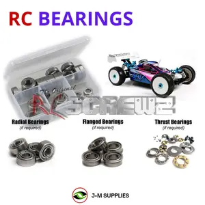 RCScrewZ Metal Shielded Bearing Kit tam126b for Tamiya TRF801X 1/8 Nitro 4WD Off-Road Racing Buggy (#84067) | UPG