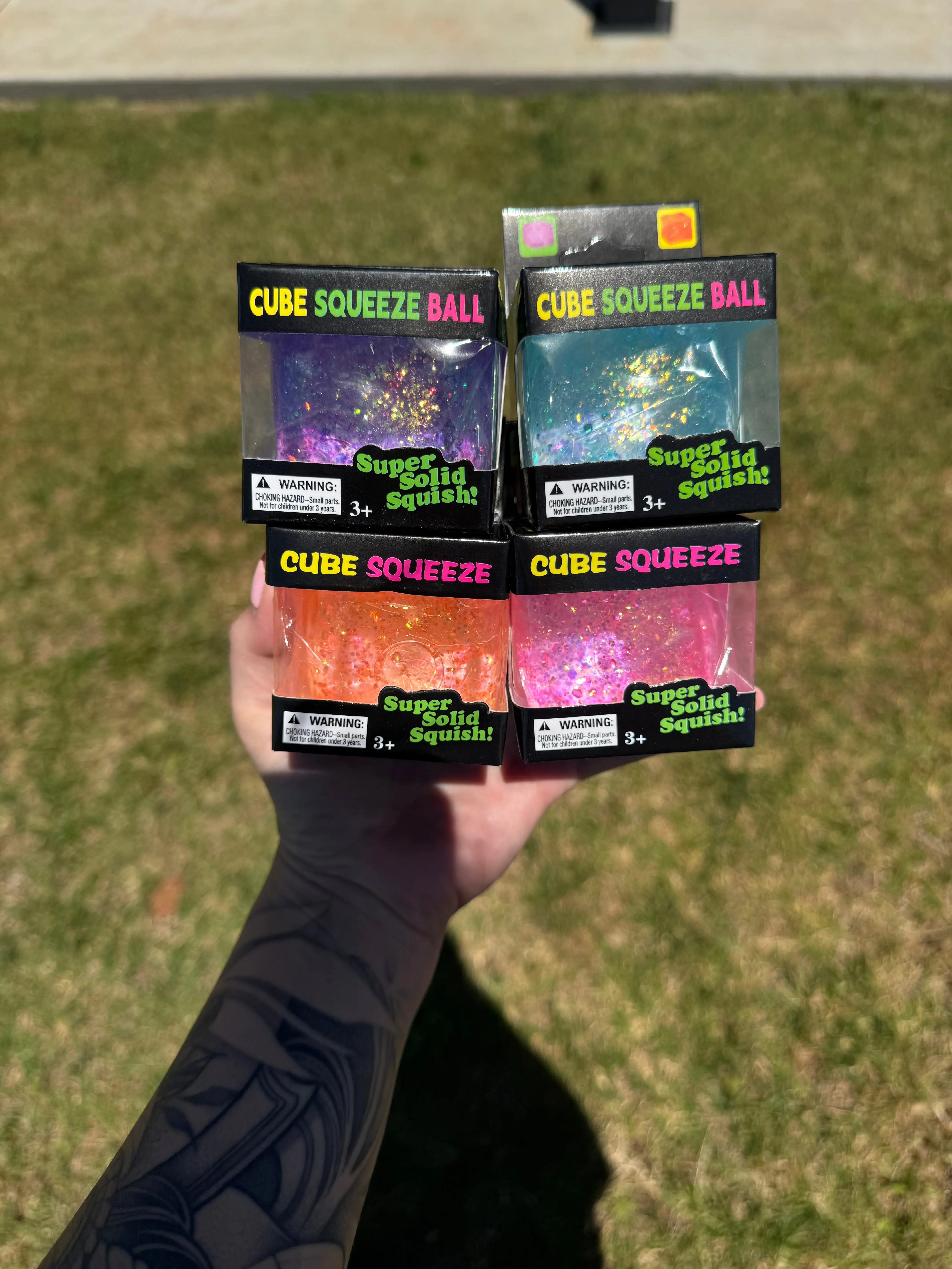 Glitter Squishy Cube