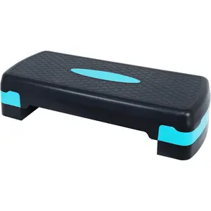 Fitvids Adjustable Aerobic Stepper Platform, Non-Slip Workout, 27", Black/Gray