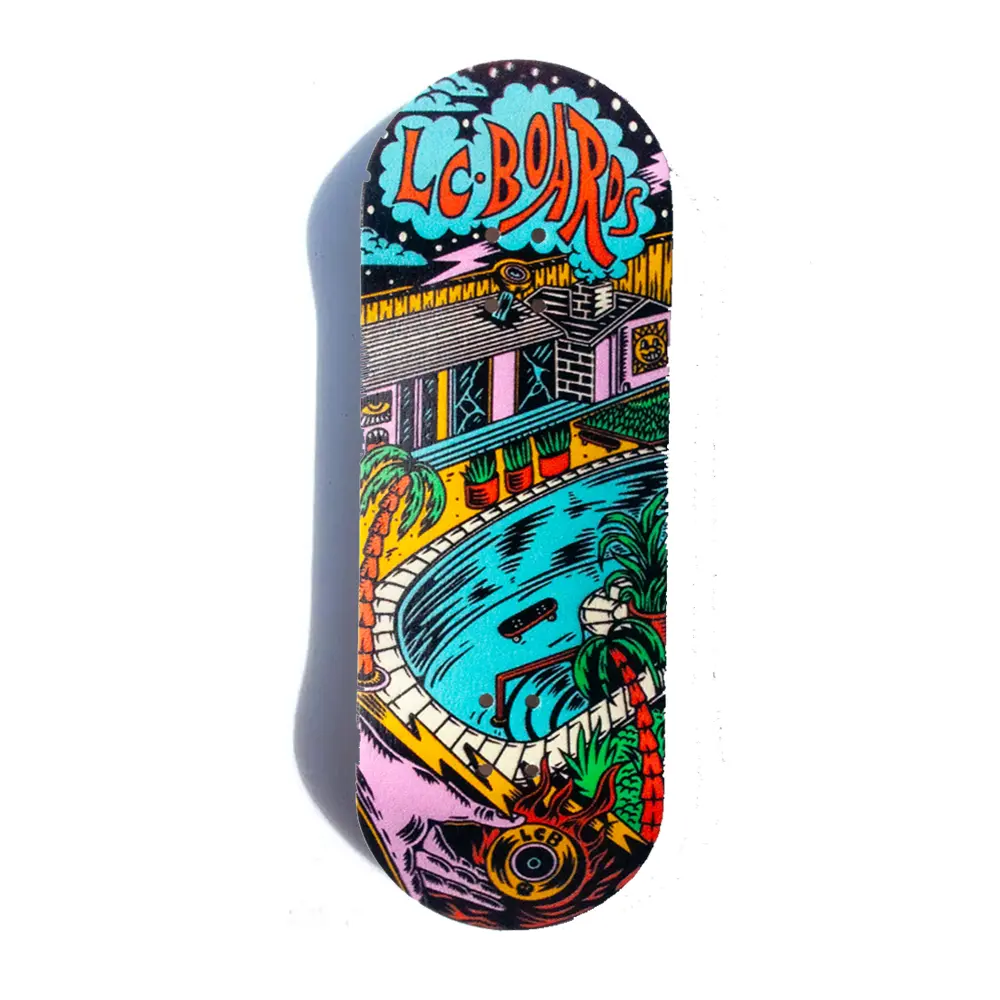 LC BOARDS FINGERBOARDS 98X34 POOL PARTY DECK WITH GRIPTAPE LC BOARDS FINGERBOARDS 98X34 POOL PARTY DECK WITH GRIPTAPE