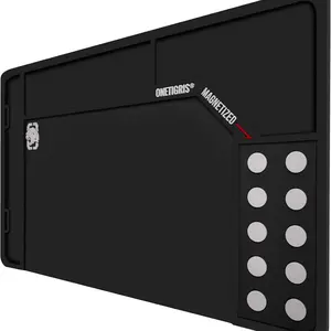 OneTigris Cleaning Mat with Magnetic Dots – Wall-Mountable, Version 2.0, Small (16.5”x10.4”), Large (35.5”x11.9”), Extra Large (48”x16”), Gifts for Boyfriend