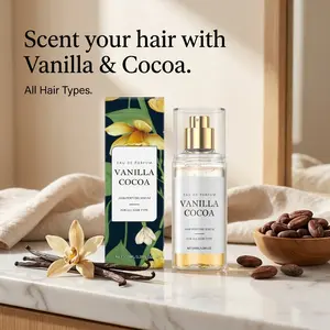 Vanilla Cocoa Hair Perfume Spray & Body Mist, Fresh Scent Refreshing Fragrance for Hair and Skin floral elegant scentual fruit long lasting long-lasting sweet fruity Eau de Parfum natural long-lasting fragrance gourmand fragrance e daily portable