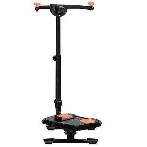Soozier Foldable Ab Twister Board for Waist Trimming with Screen Showing Time, Calories, Ab Workout Equipment for Women and Men, Core Fitness Training Ab and Butt Workout Equipment, Orange