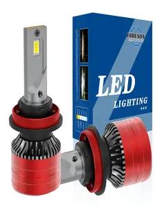 Erruson H7 H1 H3 H4 9003 H8 H9 H11 9005 Hb3 9006 Hb4 9012 Hir2 LED Headlight Kit, Led Headlamps Bulbs, 28000lm High-Low Beam, Fog Bulb, 6000k Light, 12V