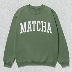 Matcha Lover Sweatshirt – Unisex Collegiate Crewneck, Cozy Tea Gift, Trendy Fall & Winter Sweater