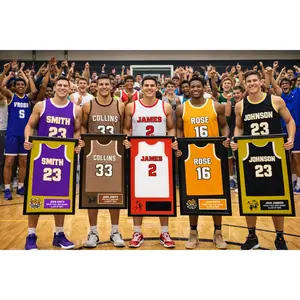 High School Senior Night Basketball Gift Picture frame Jersey 20x24 inch