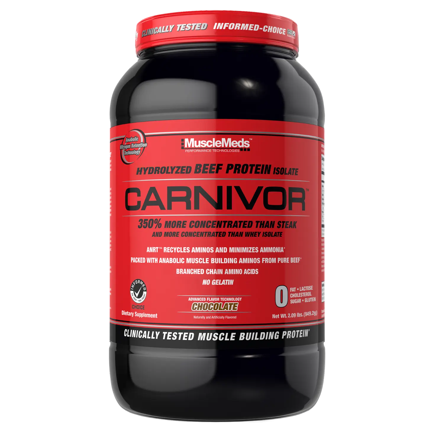 CARNIVOR Beef Protein Powder, 2lbs Supplement