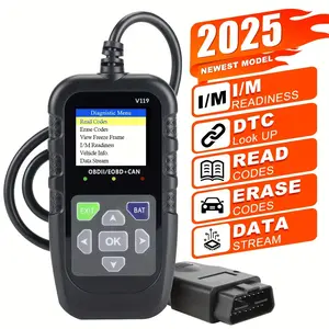 New Obd2 Car Diagnostic Tool, Supports 8 Languages, Professional Code Reader and Scanner, Real-Time Data Flow, Durable Structure, No Battery Needed, Automotive Scan Tool