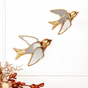Creative Resin Bird Design Wall Decor, 1 Count Modern Wall Hanging Decor, Wall Art Decor for Home Living Room Bedroom Office, Hangable, Wall Art Decoration