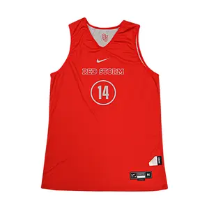 St. John's University Issued Reversible Red/Grey Practice Jersey #14