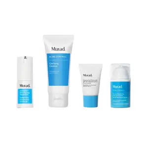 30-Day InvisiScar Kit | Includes Acne Control Clarifying Cleanser (0.7 fl. oz.) + InvisiScar Resurfacing Treatment (0.5 fl. oz.) + Moisturizer SPF 50: Mattifying Oil & Pore Control (0.33 fl. oz.) + Clear & Prevent Acne Treatment Serum (0.5 fl. oz.)