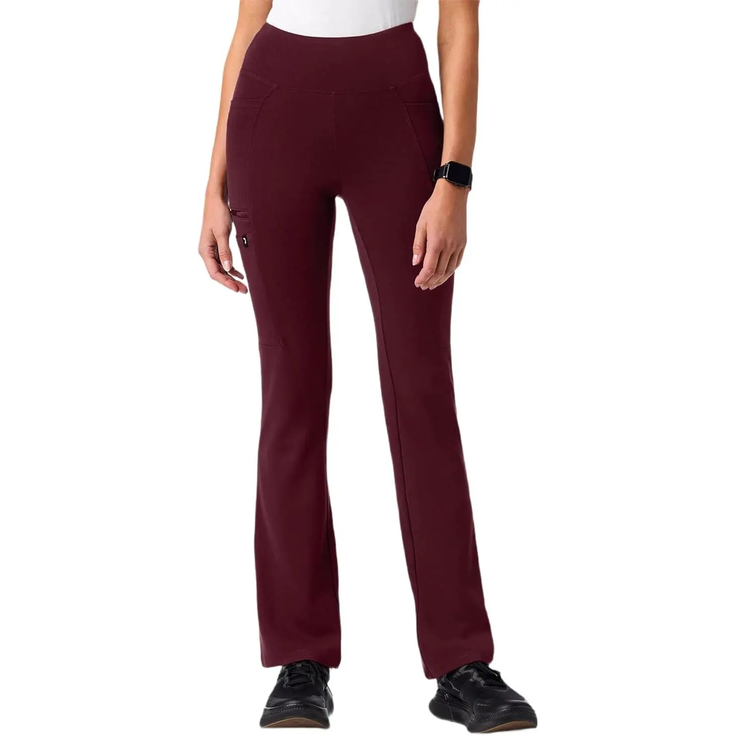 Women's JAANUU Perri UltraSOFT Athleisure Scrub Pant - Skinny Fit, Full-Length, Performance Knit, Multiple Pockets, Healthcare Worker Clothes