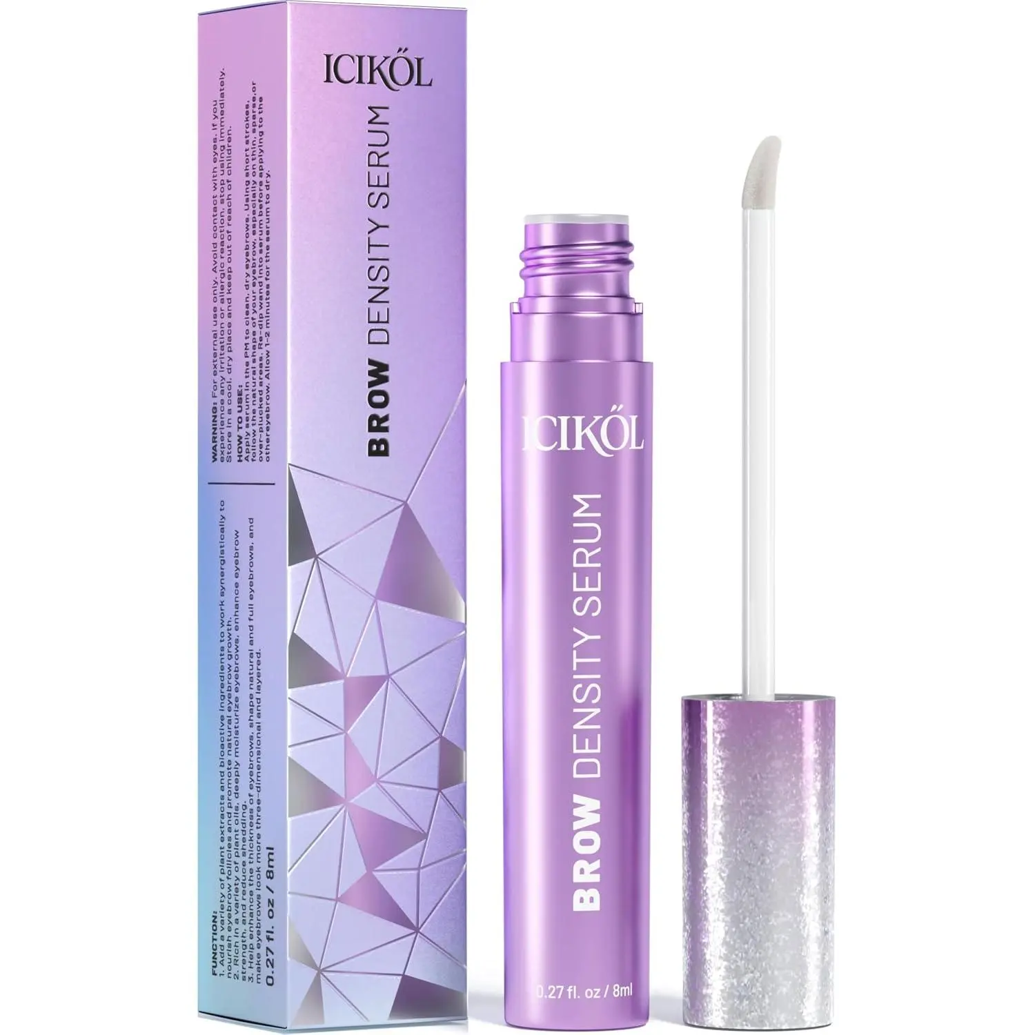 Eyebrow Growth Serum - Eyebrow Serum to Grow Brows with Advanced Formula to Boost Longer Fuller and Thicker Looking Eyebrows - Brow Serums 8ml Value Size - Vegan & Prostaglandin-Free