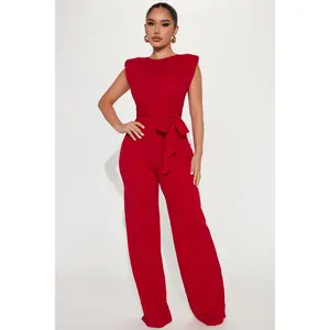 On Point Jumpsuit - Red