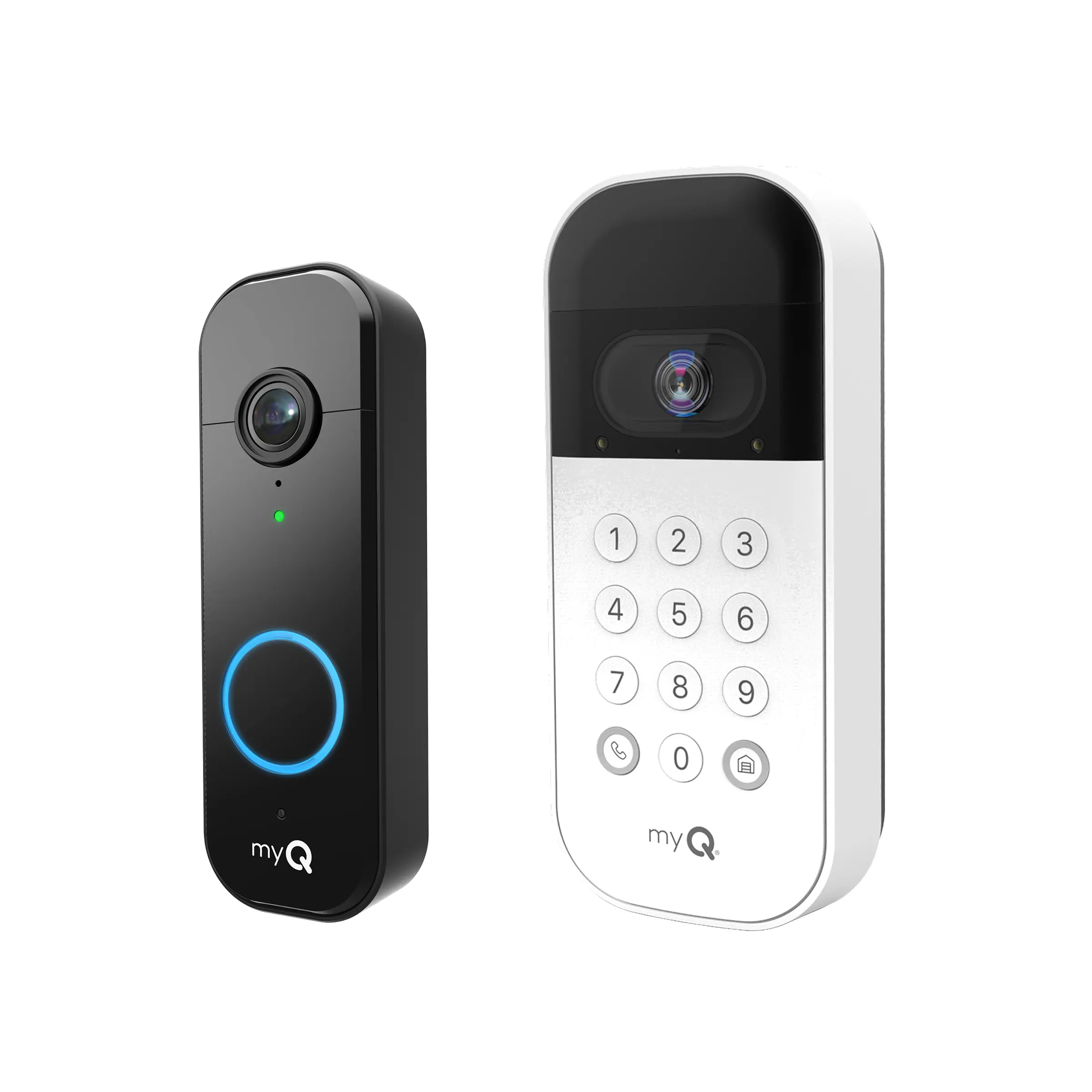 myQ Smart Garage Video Keypad + Smart Video Doorbell 2K Bundle