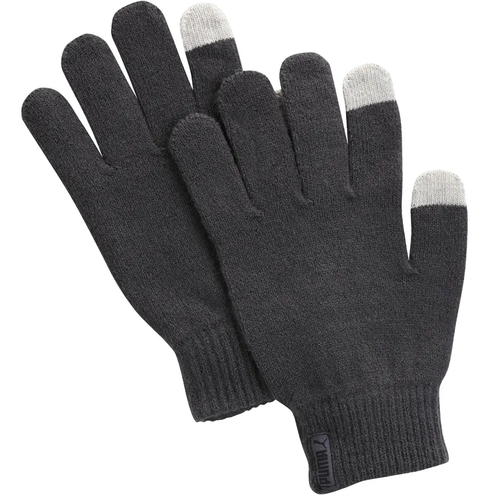 PUMA Womens Epic Knit Gloves Walking Casual - Grey PUMA Womens Epic Knit Gloves Walking Casual - Grey