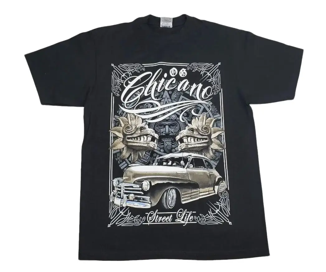 Chicano Oldies Shirts, Lowrider T-Shirt Chicano Street Life Urban Streetwear T-Shirt, Trendy Men's and Women's Clothing - Unisex T Shirt S-5XL Gift for Friends and Family Menswear Short Sleeve Shirt
