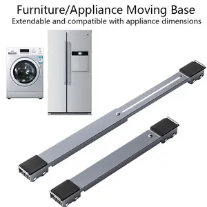Universal Storage Rack Roller Heightening Bracket, Movable Pulley Support Frame for Refrigerator & Washing Machine Base, Durable Organizer