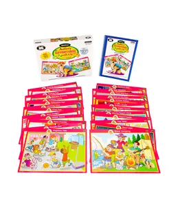 Webber Auditory Adventures with Kiki Listening Game for Speech Therapy – 25 Double-Sided Scene Boards (50 Activities), 850+ Prompts for Phonological Awareness, Grammar, Directions & More – Builds Receptive & Expressive Language Skills