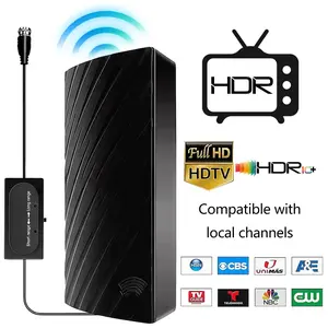 2026 Indoor Digital TV Antenna, Compact HD Local Channels, Long Range Signal Booster, No Monthly Fee, TV Antenna for Smart TV & Old TV, Easy Setup