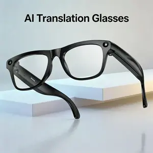 Ai Smart Glasses with Real-Time Multilingual Support, Blue Light Protection, Bluetooth-compatible Compatible, Ideal for Travel and Business