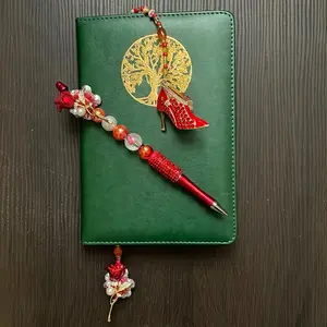 Luxury Beaded Bookmark & Glam Pen Set Handmade One-of-a-Kind with Bold Charm Accents Perfect for Book Lovers & Journal Queens