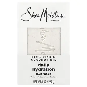 SheaMoisture Daily Hydration Bar Soap, 100% Virgin Coconut Oil, 8 oz (227 g)
