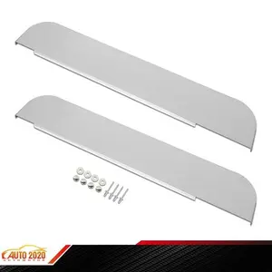 Silver 5" Stainless Steel Chop Top Door Trim Fit For Kenworth T600 T660 T800 W900
