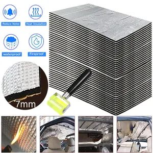 16.4sqft Car Auto Truck Sound Deadener Heat Insulation Underlay Shield Mat,Car Insulation Automotive Heat Shield Self-adhesive Mat with Wheel Roller -15 Pack