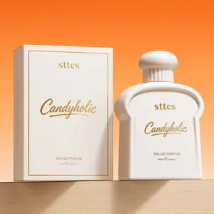 Sttes Candyholic Eau de Parfum for Women 3.4 Fl Oz / 100ml – Sweet Candy Perfume with Cotton Candy, Butterscotch & Vanilla, Candyholic Gourmand Fragrance, Long Lasting Women's Perfume Gift
