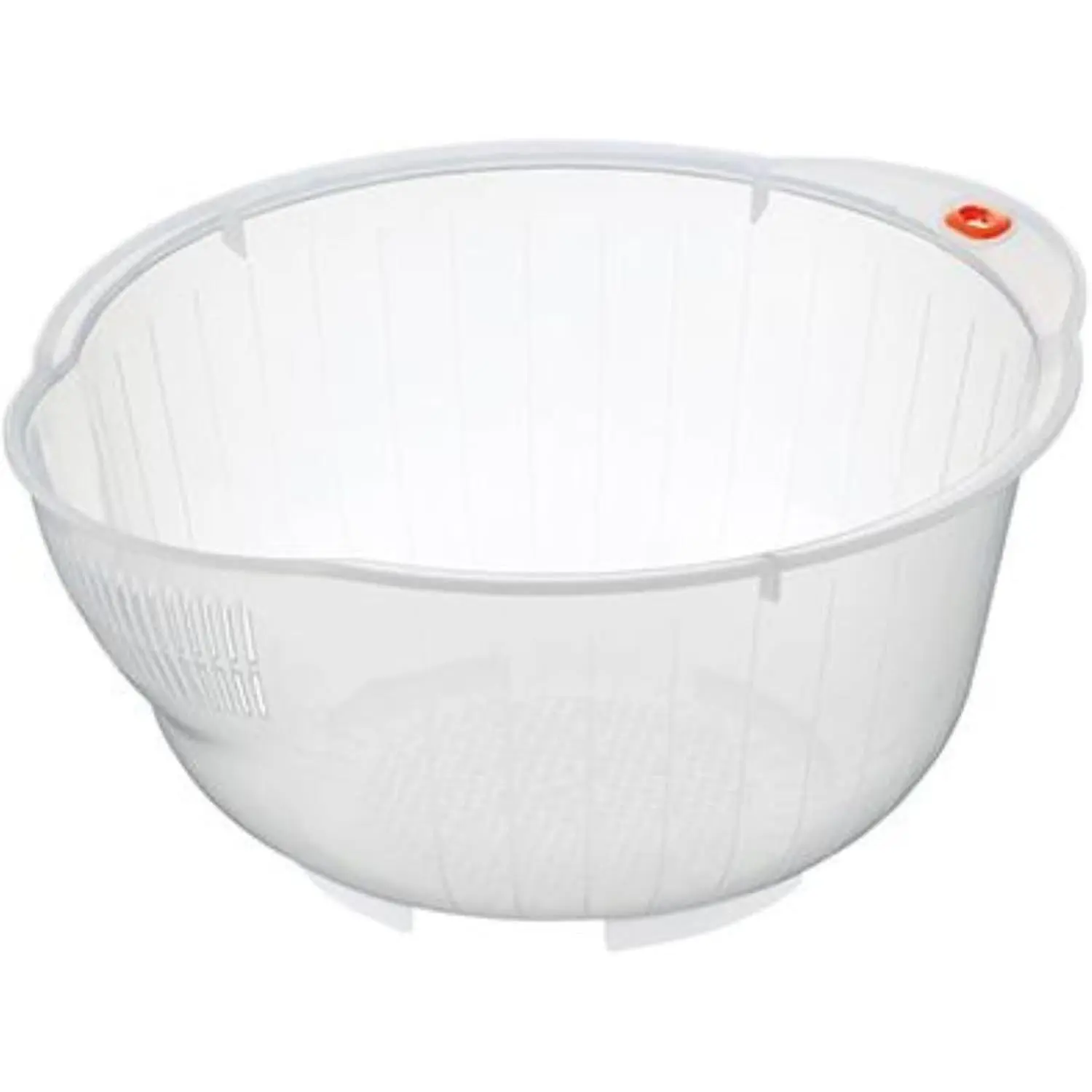 Japanese Rice Washing Bowl with Side and Bottom Drainers