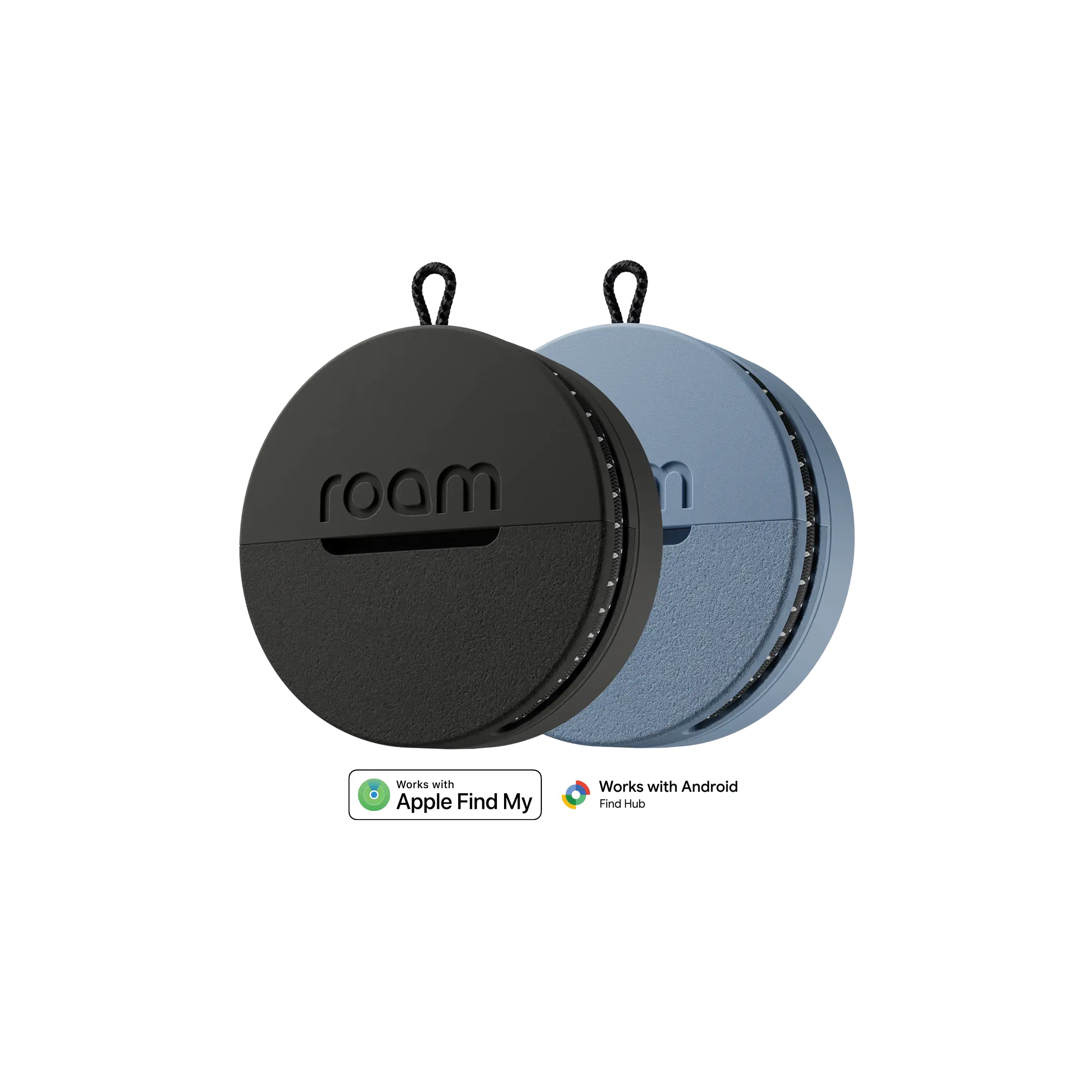 Roam Smart Tracker 2-Pack Starter Set – Bluetooth Key & Bag Finder, Apple Find My & Android Find Hub Compatible, No Subscription