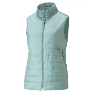 PUMA Womens Seasons Reversible Primaloft Vest Athletic Outerwear Casual Full Zip - Green