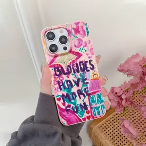 Liquid Silicone Anti-Shock Protective Phone Case, Graffiti Design, Compatible with iPhone 15 Series & More, Perfect Gift for Loved Ones