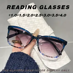 New high-definition lens for sun reading glasses, large frame trend spring leg reading glasses for the elderly, Reading Sunglasses