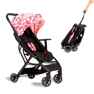 Portable Stroller with Automatic Fold,Lightweight Umbrella Stroller with Pop Out Sun Canopy,Compact Stroller for Travel